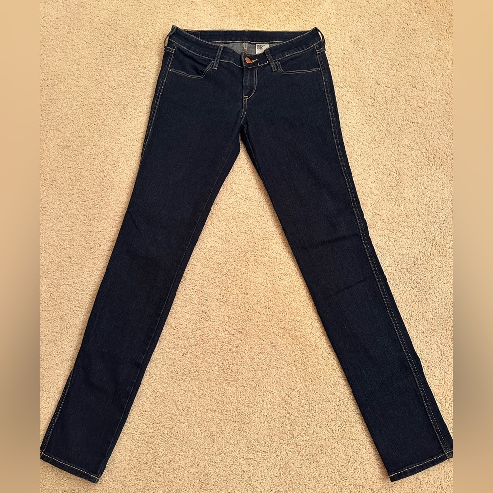 &Denim Skinny Jeans, Low Waist 28/32